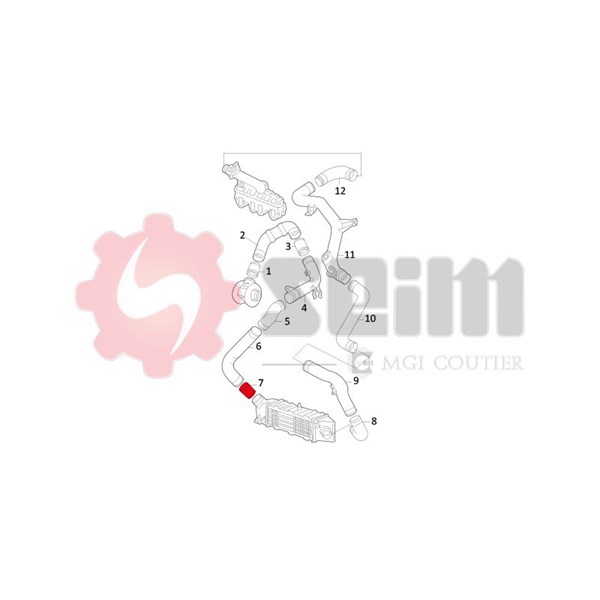 Laddluftslang Seim 981021 SEIM