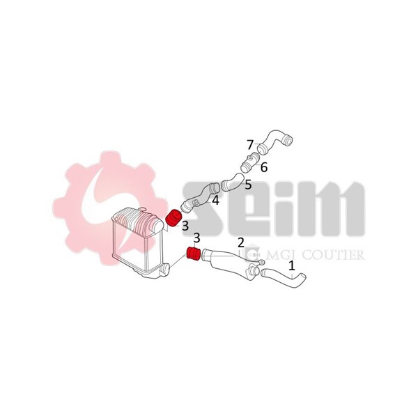 Laddluftslang Seim 981021 SEIM