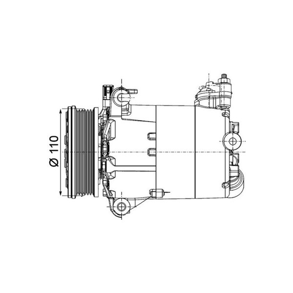 Kompressor, klimatanläggning 12V Mahle ACP 1357 000P MAHLE