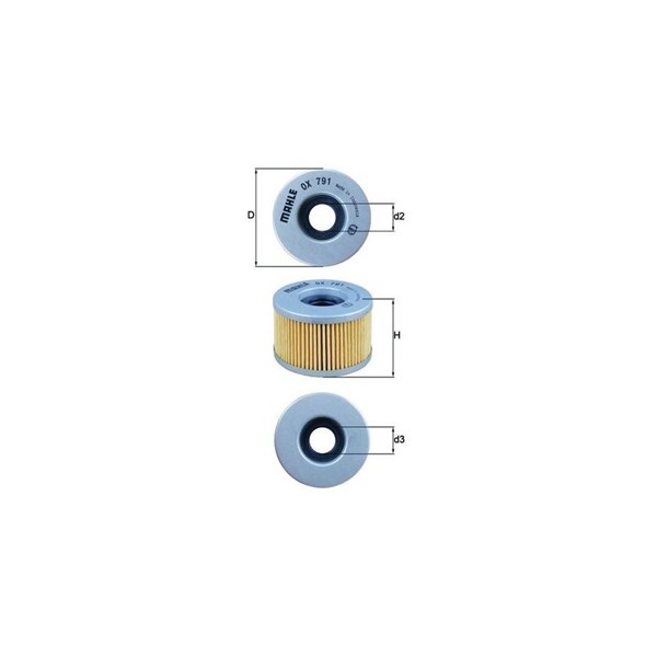 Oljefilter Mahle OX 791 MAHLE