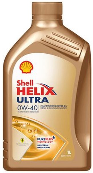 Motorolja SHELL Helix Ultra 0W-40, 1L SHELL Stöd (oljeretur) SHELL