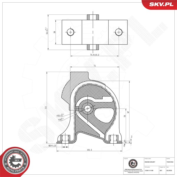 Motorkudde, Fram Esen skv 75SKV263 ESEN SKV
