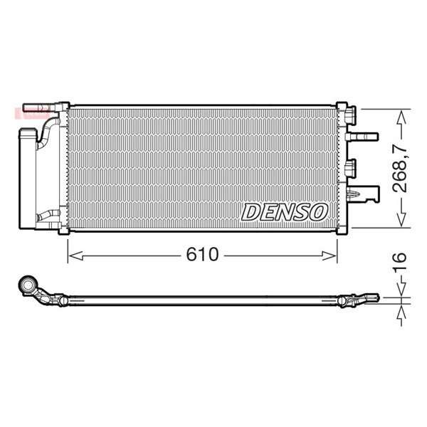 Kondensor, klimatanläggning Denso DCN05036 DENSO
