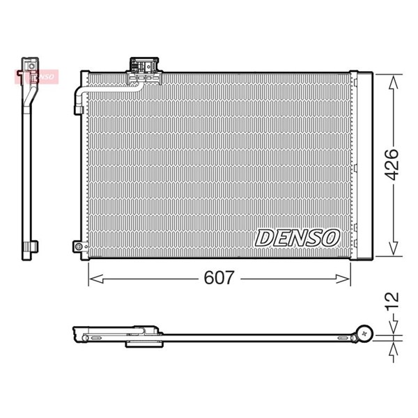 Kondensor, klimatanläggning Denso DCN17064 DENSO