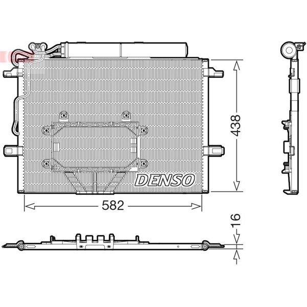 Kondensor, klimatanläggning Denso DCN17065 DENSO