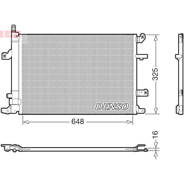 Kondensor, klimatanläggning Denso DCN33017 DENSO