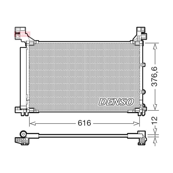 Kondensor, klimatanläggning Denso DCN50133 DENSO Kondensor, klimatanläggning Denso DCN50133 DENSO