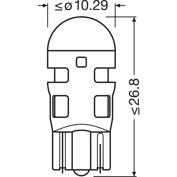 Glödlampa, innerbelysning, Bak, Fram, Fram eller bak, Mitt, Sidoi OSRAM