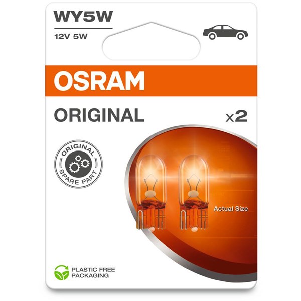 Glödlampa, blinker, Fram, Bak, Ytterspegel, Sidoinstallation, Skä OSRAM