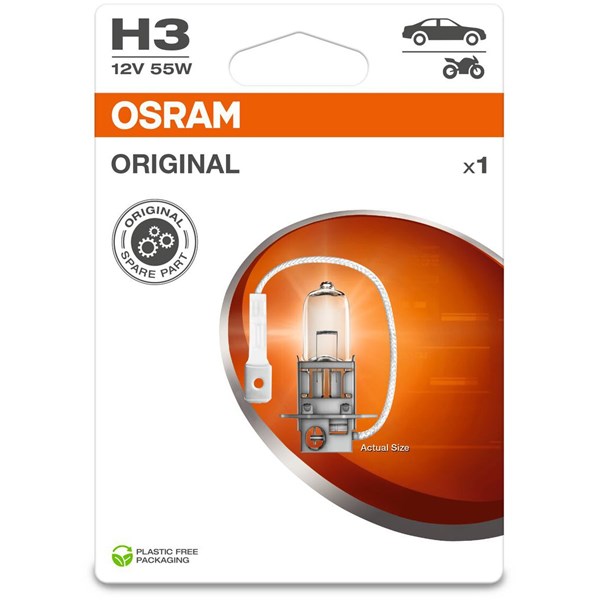 Glödlampa, fjärrstrålkastare 12V Osram 64151-1BL OSRAM