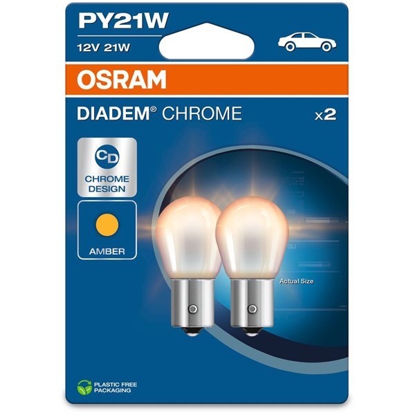 Glödlampa, blinker, Fram, Bak, Baklucka, Stötfångare, Sidoinstall OSRAM