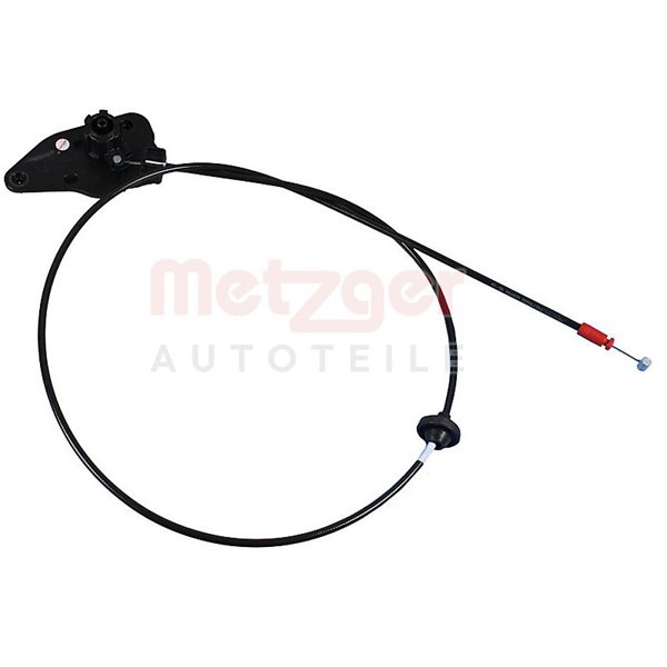 Vajer, motorhuv, Bak, Sidoinstallation, Vänster