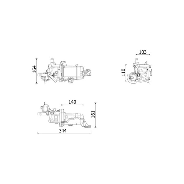 Kylare, avgasåterföring MAHLE BEHR *** PREMIUM LINE *** MAHLE
