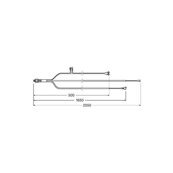 Kablage LEDriving Wire Harness AX 1LS 12V OSRAM OSRAM