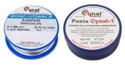 Lödtenn med fluss Sn60Pb40 1,5mm 100g