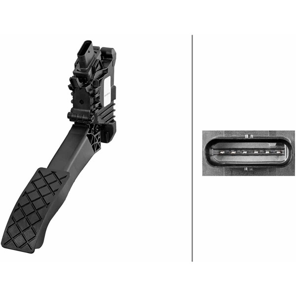 Sensor, gaspedalposition HELLA HELLA