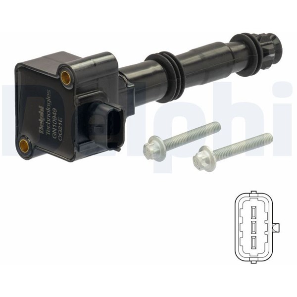 Tändspole 12V DELPHI DELPHI