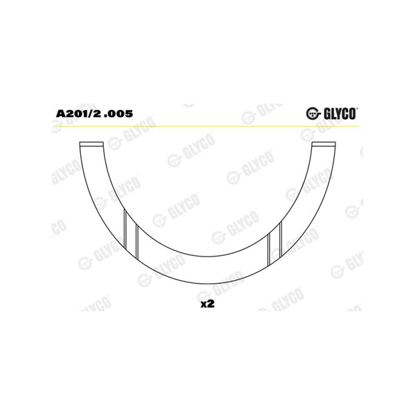 Distansskiva, vevaxel GLYCO GLYCO