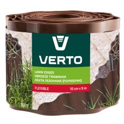 Gräsmattekant/rabattkant 10 cm x 9 m, brun VERTO Verto