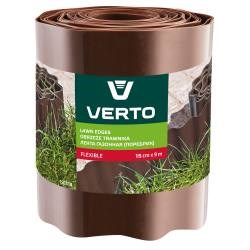 Gräsmattekant/rabattkant 15 cm x 9 m, brun VERTO Verto