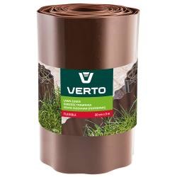 Gräsmattekant/rabattkant 20 cm x 9 m, brun VERTO Verto