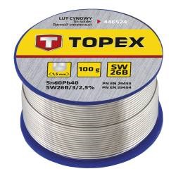 Lödtenn Ø 1,5 mm, 100 g SW 26B TOPEX TOPEX