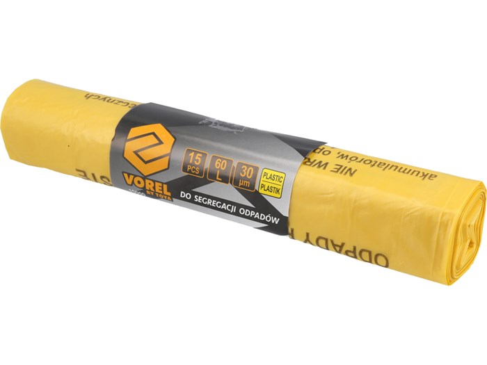 Sopsäckar för plast 60 L 15 st VOREL VOREL