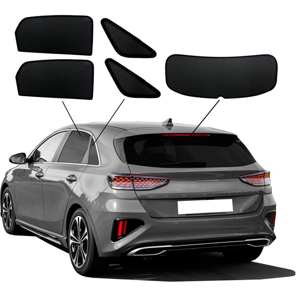 Solskydd Kia Cee'd (CD) HB 5-doors, Bak SUNCLIP SunClip