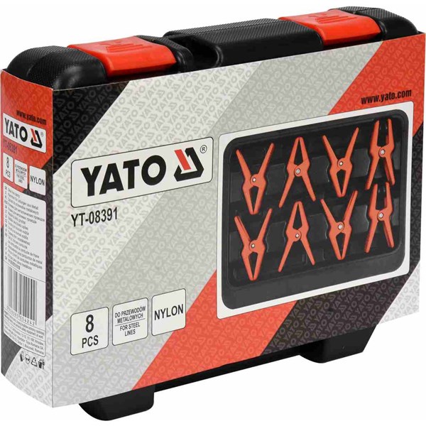 Stålklämmor 8st YATO Yato