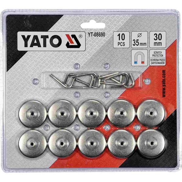 Magnetiskt kroksats 10st YATO Yato