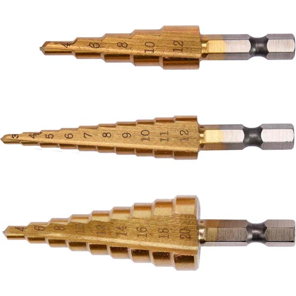 Stegborrar 3-20mm 3st YATO Yato
