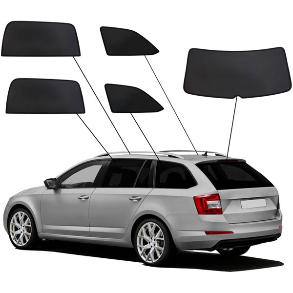 Solskydd Skoda Octavia III (5E) Kombi & Facelift, Bak SUNCLIP SunClip