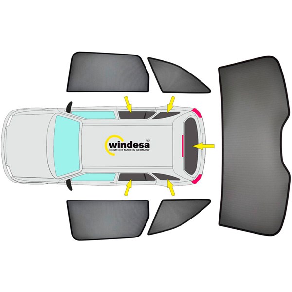 Solskydd Volkswagen Passat 3G (B8) Variant, Bak SUNCLIP SunClip