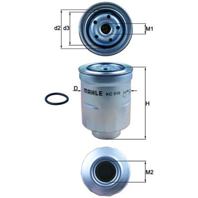Bränslefilter MAHLE MAHLE
