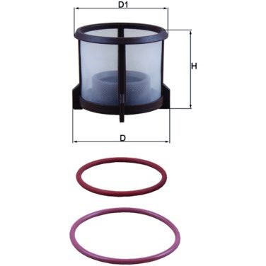 Bränslefilter MAHLE MAHLE