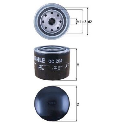 Oljefilter MAHLE MAHLE
