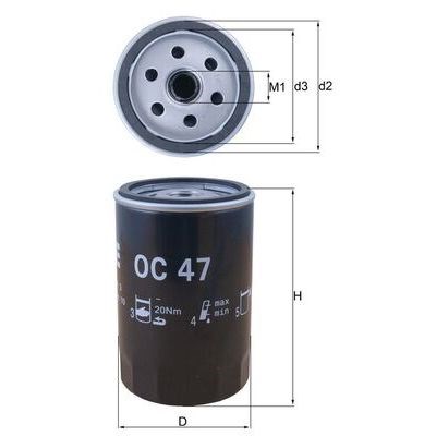 Oljefilter MAHLE MAHLE