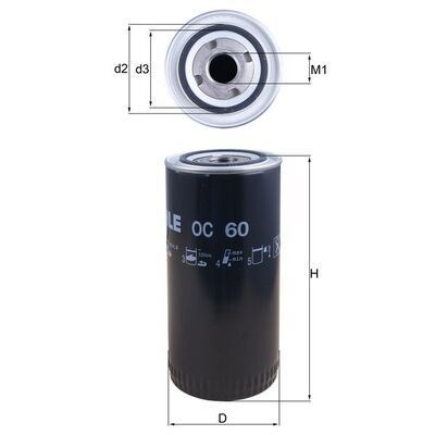 Oljefilter MAHLE MAHLE