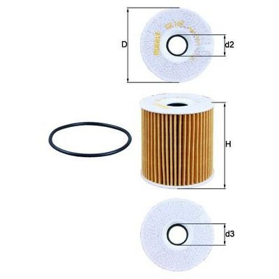Oljefilter MAHLE MAHLE