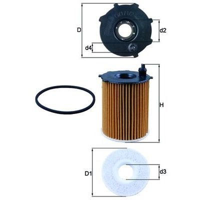 Oljefilter MAHLE MAHLE