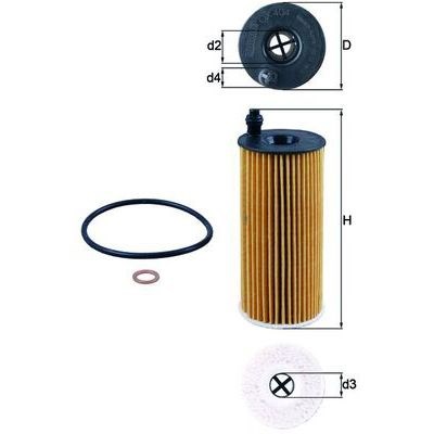 Oljefilter MAHLE MAHLE