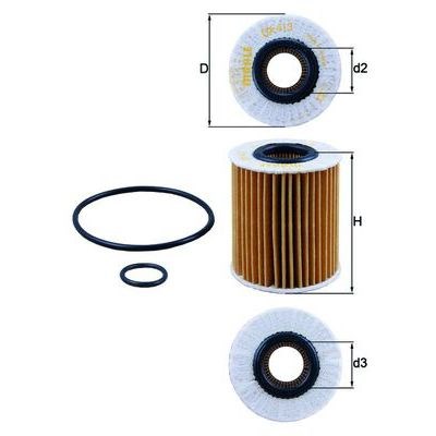 Oljefilter MAHLE MAHLE