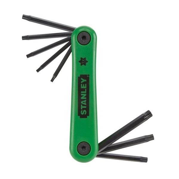Fällbar Torxnyckelsats i hållare, 8 delar STANLEY Stanley
