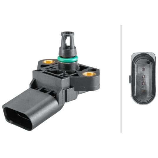 Map Sensor, Höger, Nedre, Vänster HELLA HELLA