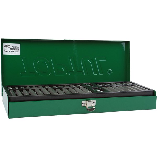 Hylsbitsats 40 delar TOPTUL Toptul