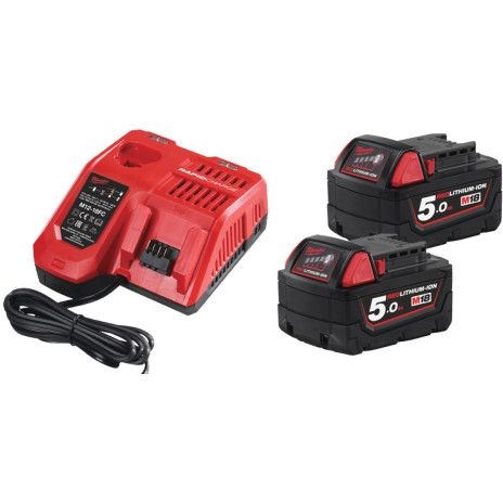 Batteri & laddare M18 5.0 Ah MILWAUKEE MILWAUKEE