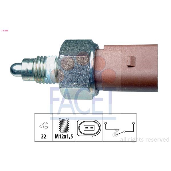 Brytare, backljus FACET vinklad FACET Brytare, backljus FACET vinklad FACET