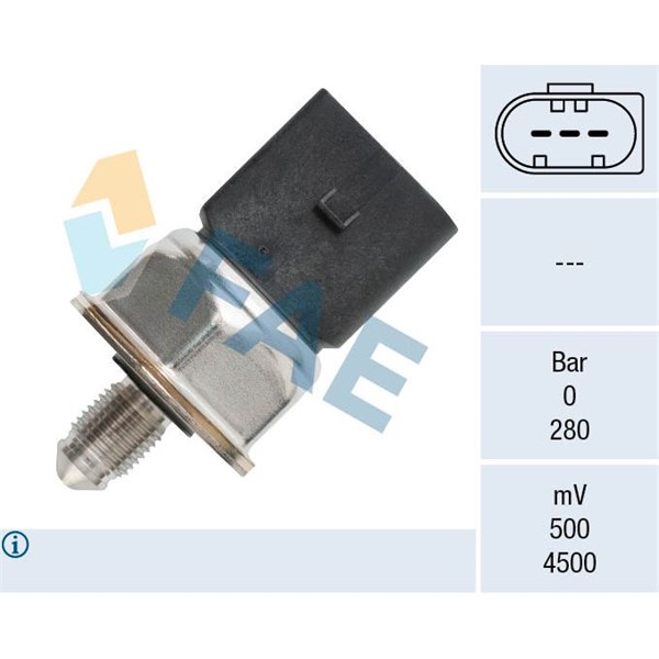 Sensor, bränsletryck FAE FAE