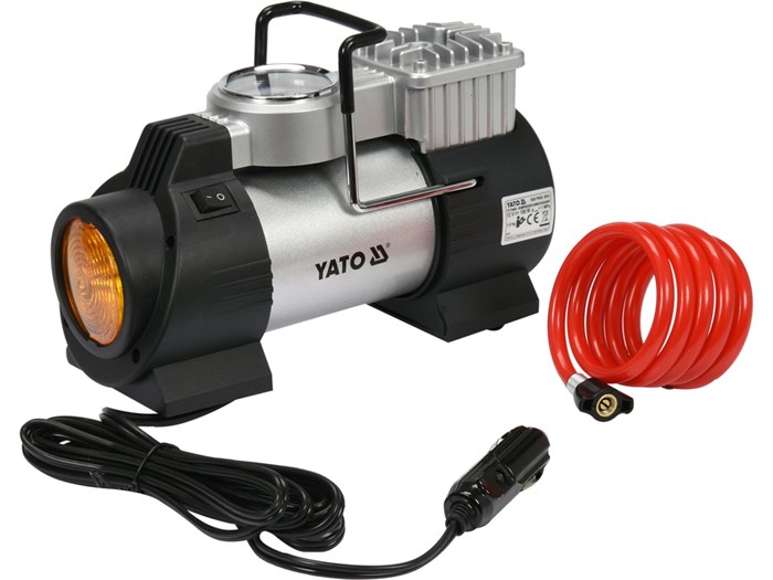 Bilkompressor med LED-lampa 180 W YATO Yato