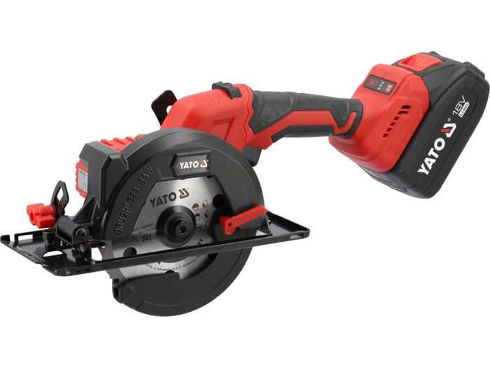 Cirkelsåg 18V 140 mm borstlös 2x4Ah YATO Yato
